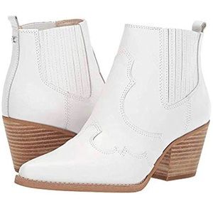 Sam Edelman white cowboy boots